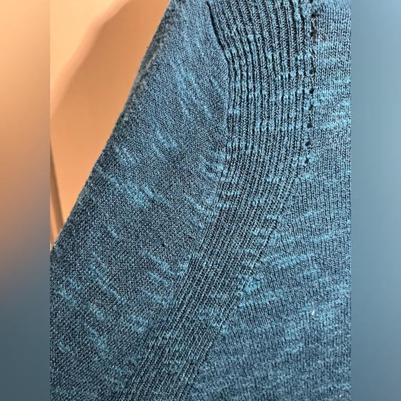 Teal Torrid Slub Cardigan Curve Front Sweater - Picture 4 of 8